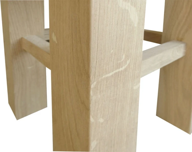 Taboret dębowy XL, lakier bezbarwny